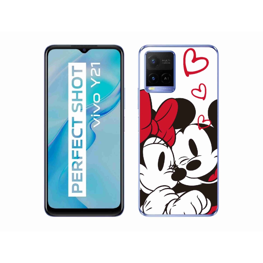 Gelový kryt mmCase na Vivo Y21/Y21s/Y33s - minnie a mickey