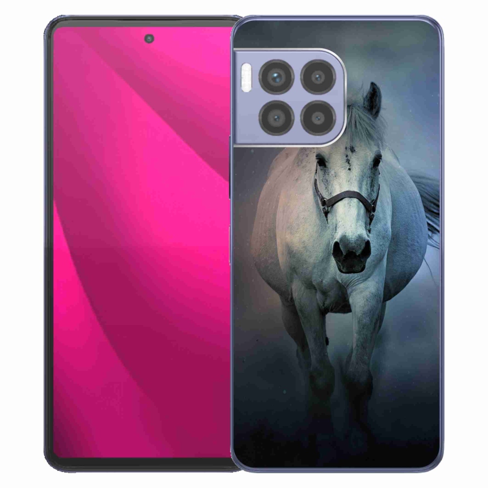 Gelový kryt mmCase na T-Mobile T Phone 2 Pro - běžící bílý kůň