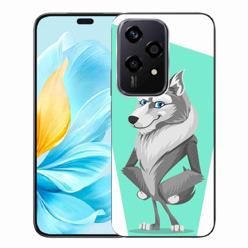 Gelový kryt mmCase na Honor 200 Lite 5G - kreslený vlk