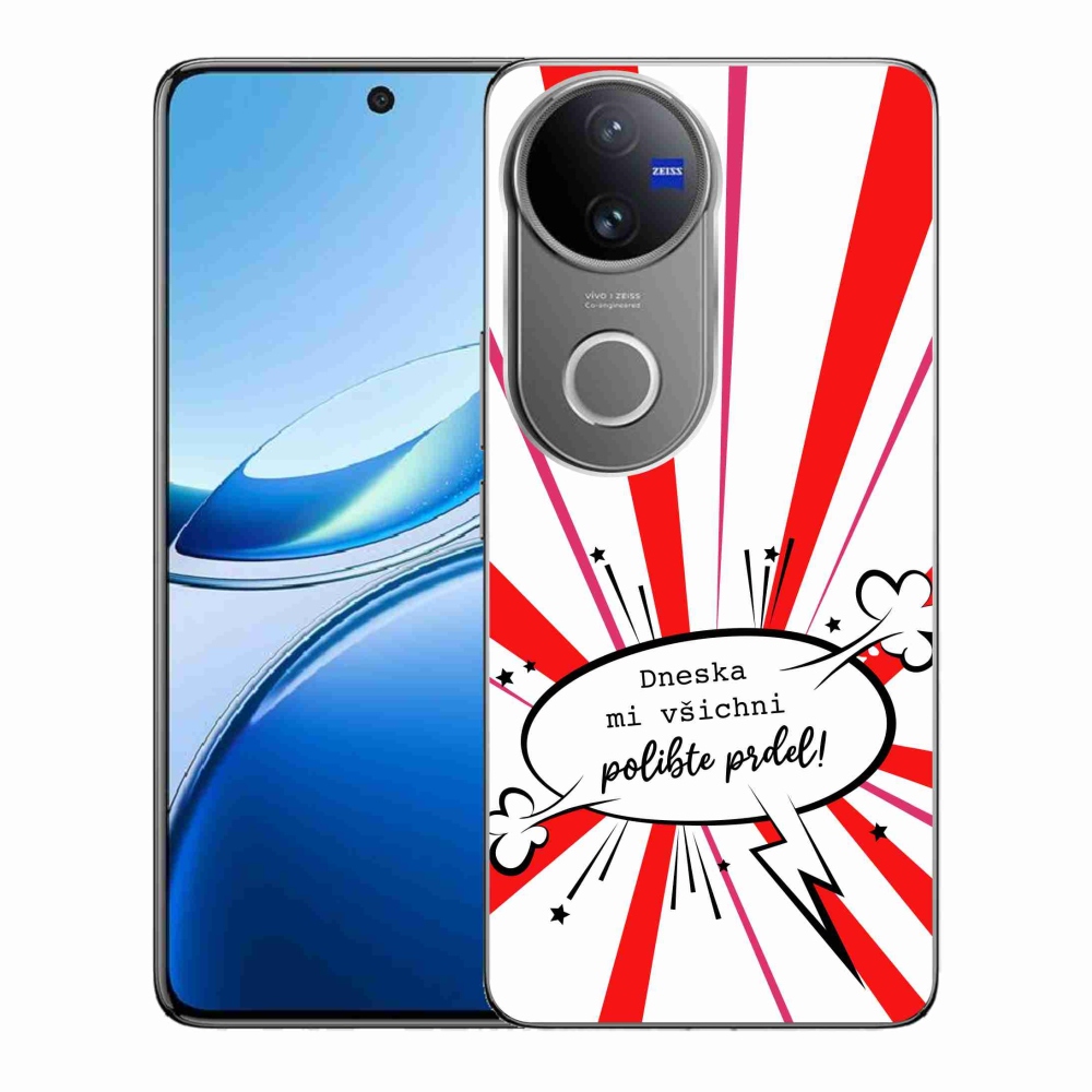 Gelový kryt mmCase na Vivo V50 5G - vtipný text 15 bílé pozadí