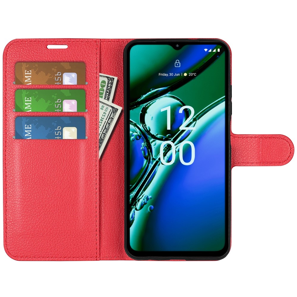 Litchi knížkové pouzdro na Nokia G42 - červené