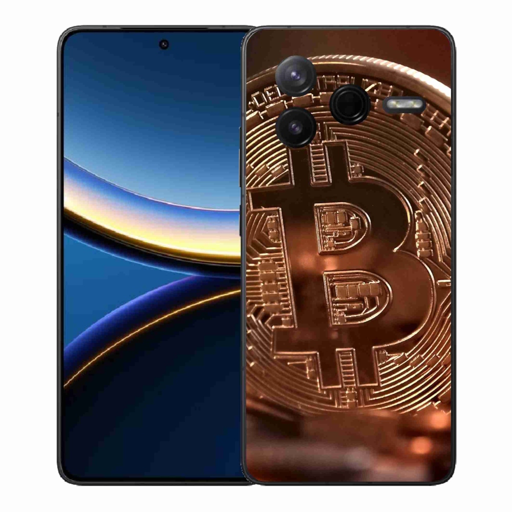 Gelový kryt mmCase na Xiaomi Poco F7 Pro - bitcoin