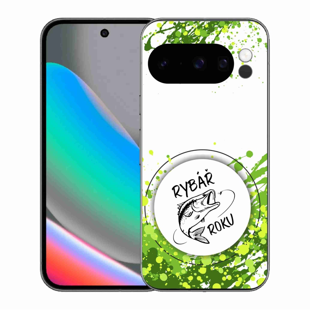 Gelový kryt mmCase na Google Pixel 10 Pro - rybář roku bílé pozadí
