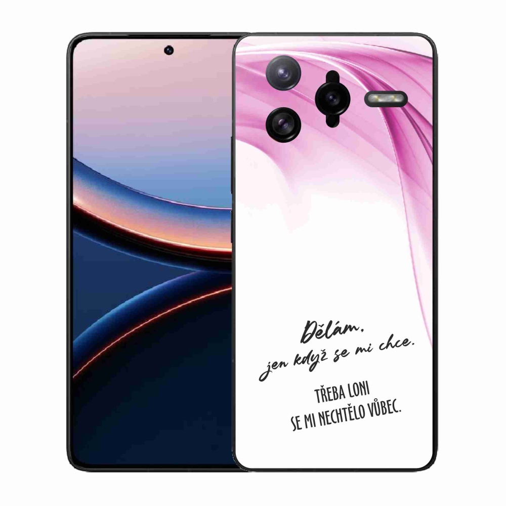 Gelový kryt mmCase na Xiaomi Poco F7 Ultra - vtipný text 12 bílé pozadí