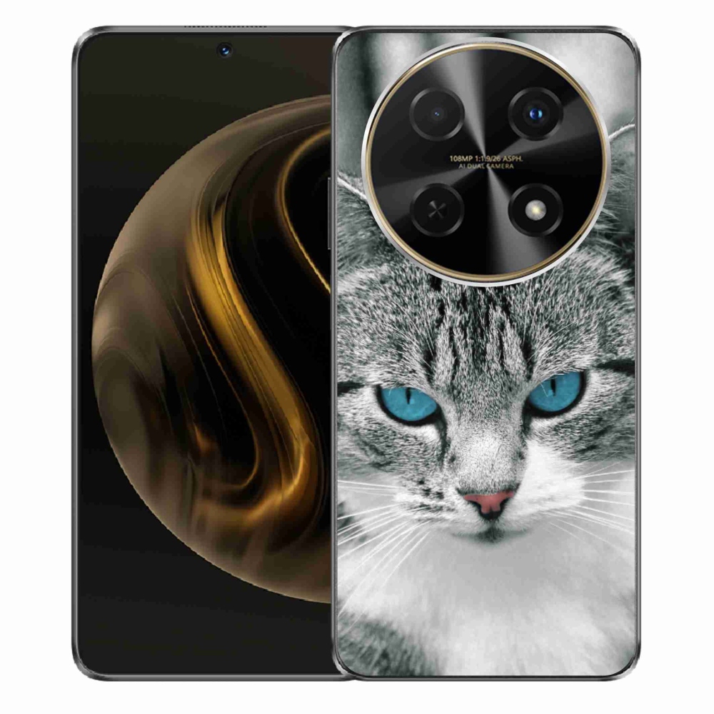 Gelový kryt mmCase na Huawei Nova 12i - kočičí pohled 1