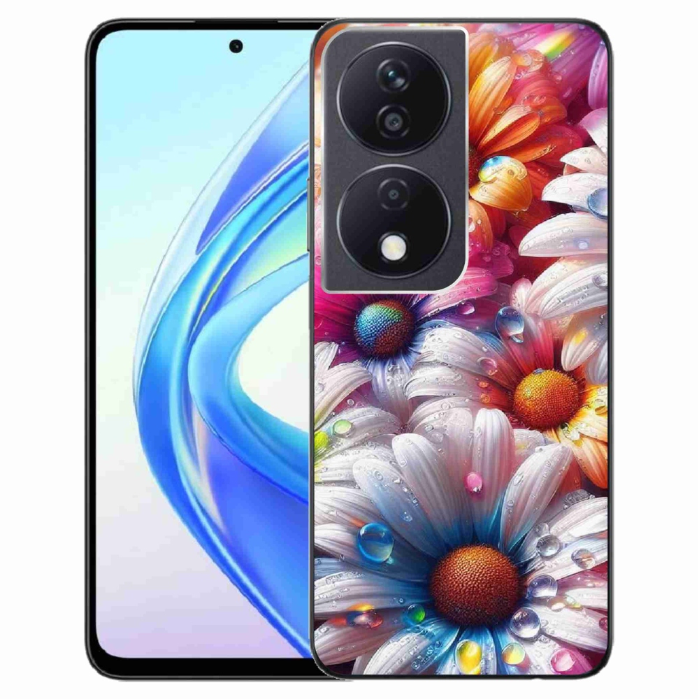 Gelový kryt mmCase na Honor X7b/Honor 90 Smart - barevné kopretiny
