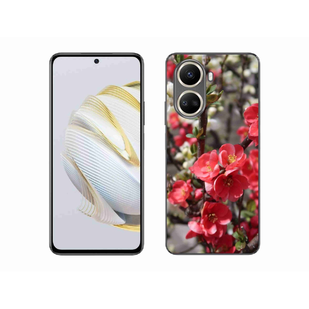 Gelový kryt mmCase na Huawei Nova 10 SE - červené květy