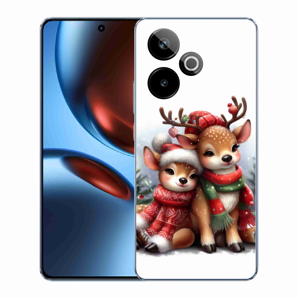 Gelový kryt mmCase na Realme GT 7 5G/GT 7T 5G - vánoční sobi