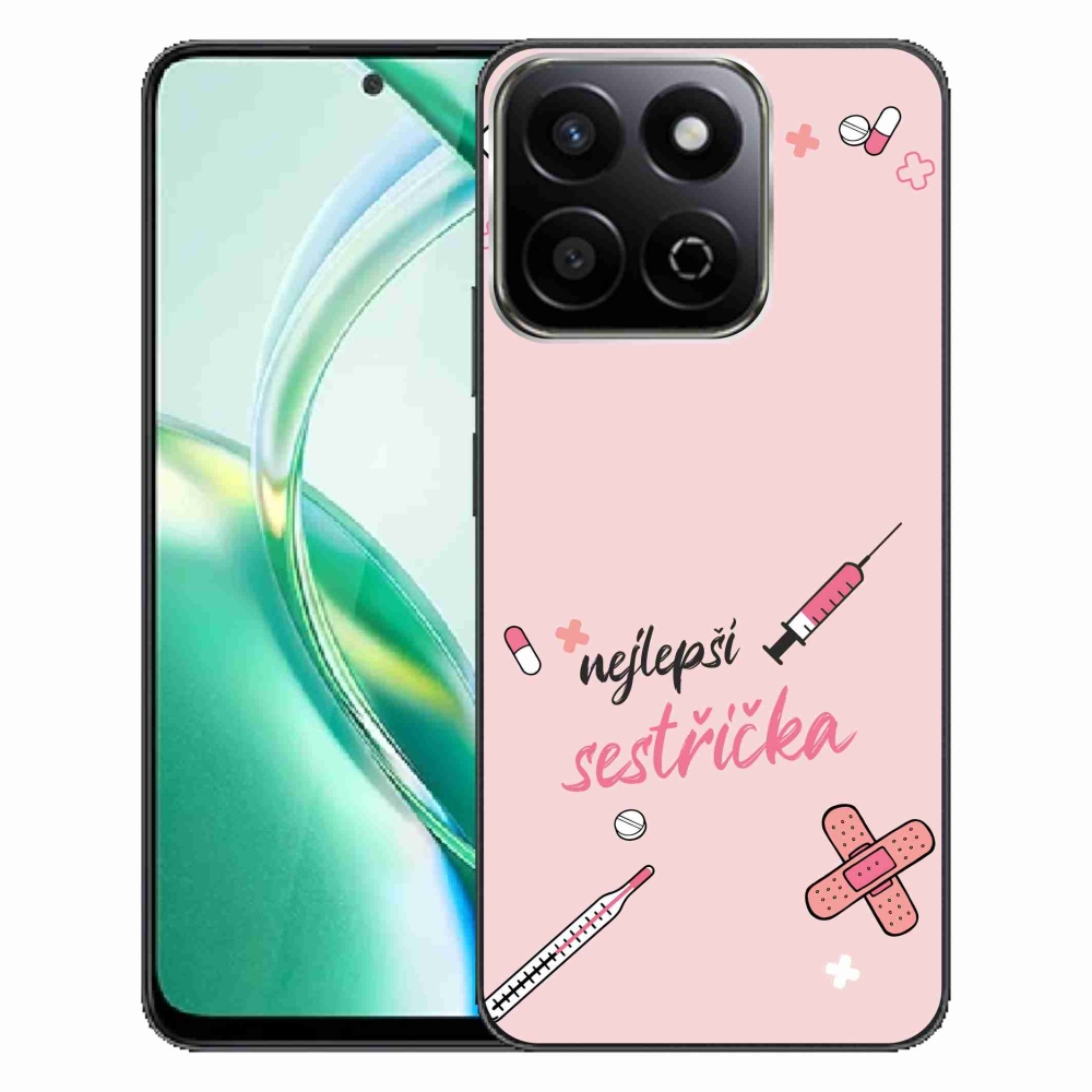 Gelový kryt mmCase na Honor 200 Smart 5G - nejlepší sestřička růžové pozadí