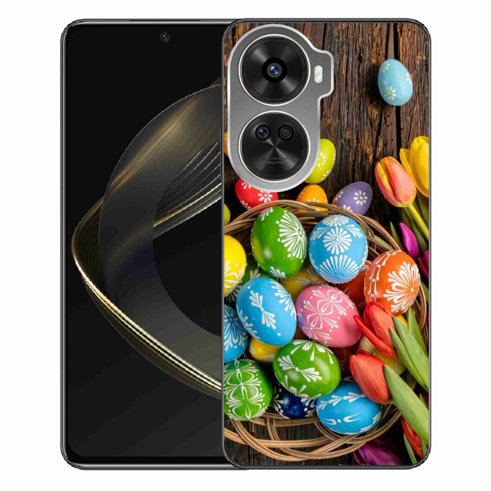 Gelový kryt mmCase na Huawei Nova 12 SE - velikonoční vajíčka