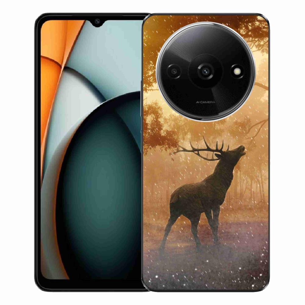 Gelový kryt mmCase na Xiaomi Redmi A3 - jelen v říji