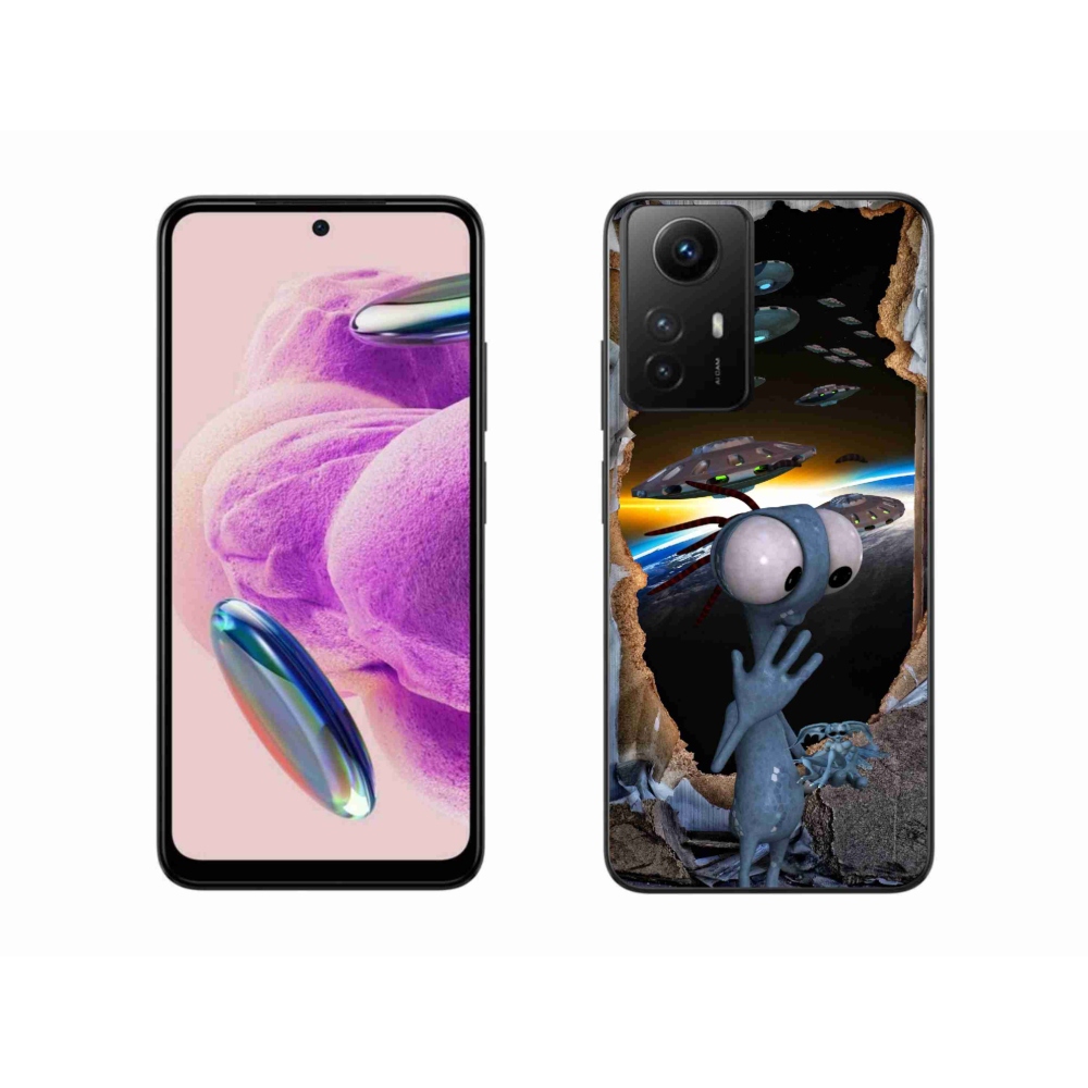 Gelový kryt mmCase na Xiaomi Redmi Note 12S - mimozemšťan