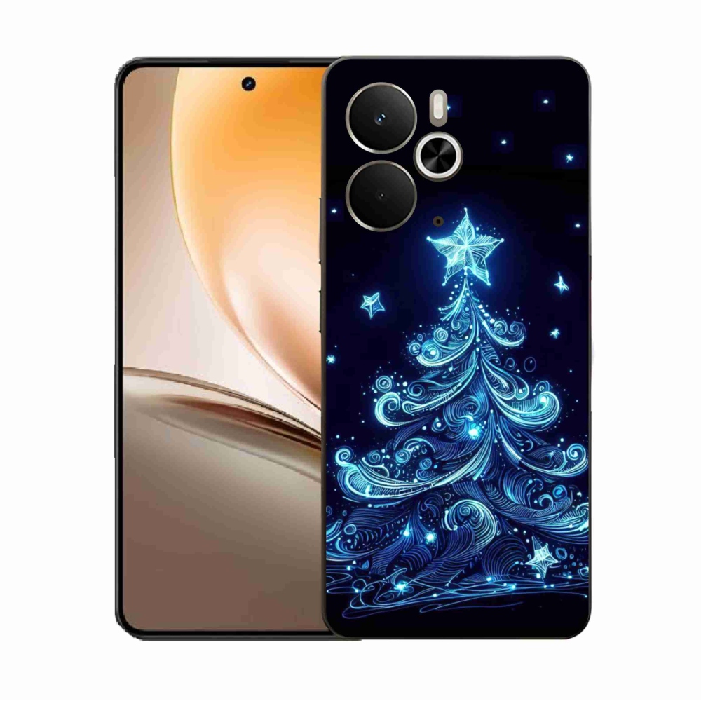 Gelový kryt mmCase na Realme 14 5G - neonový vánoční stromek 4