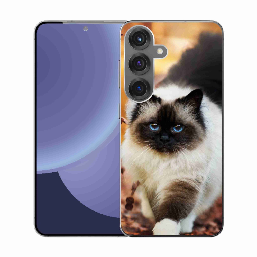 Gelový kryt mmCase na Samsung Galaxy S25 - kočka