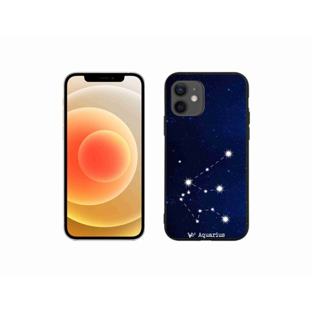 Gelový kryt mmCase na iPhone 12 mini - souhvězdí Vodnáře