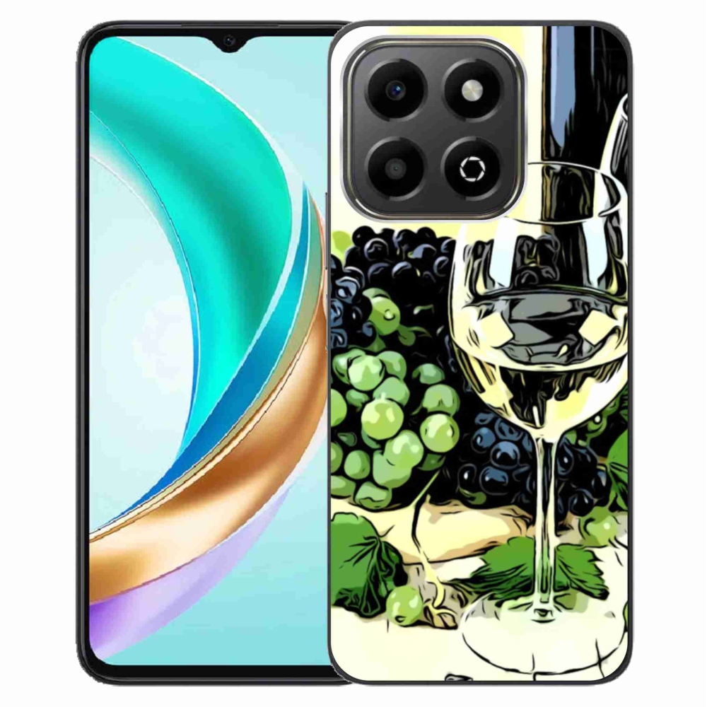 Gelový kryt mmCase na Honor X6b - sklenka vína
