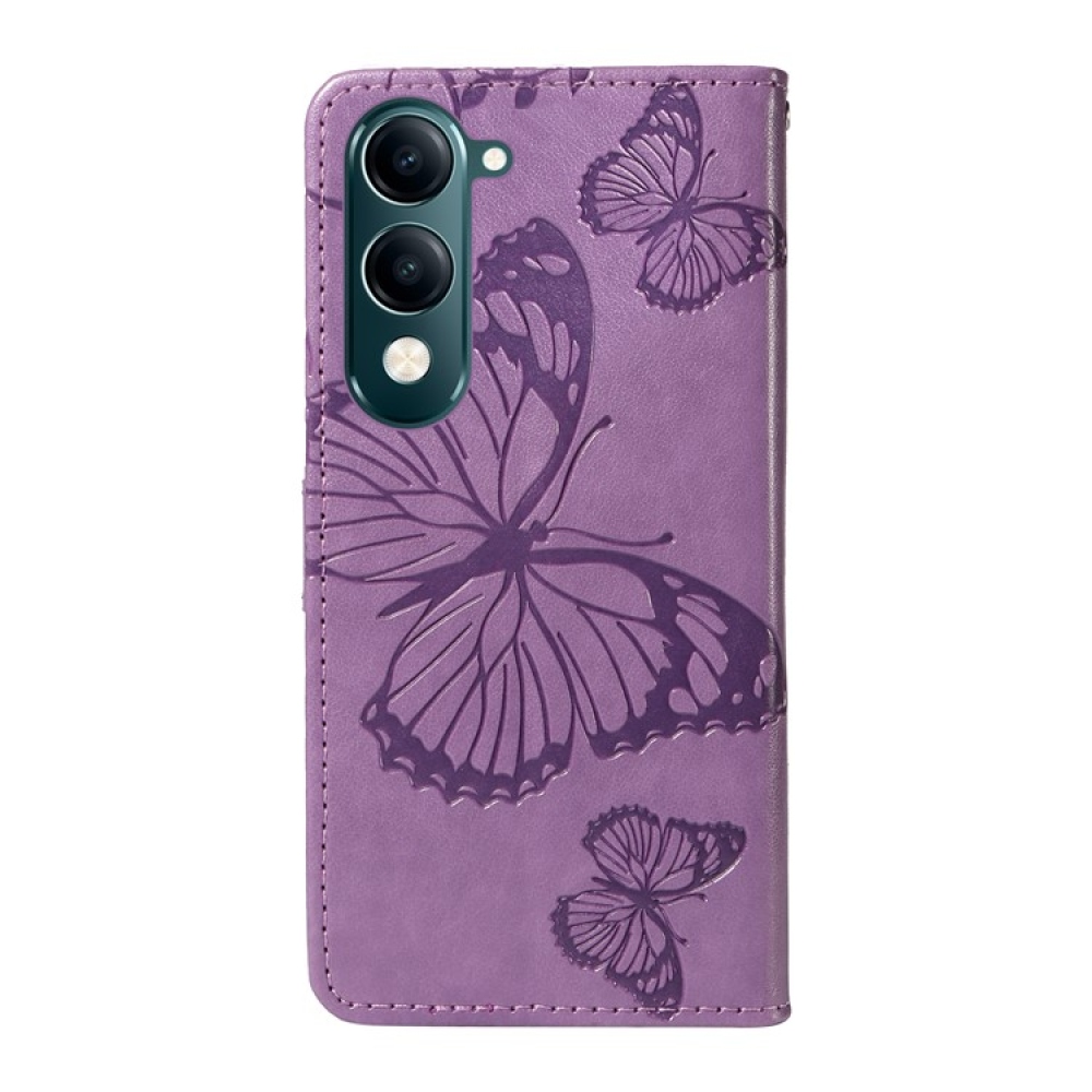 Big Butterfly knížkové pouzdro na Vivo Y29s 5G - fialové
