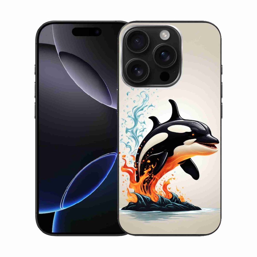 Gelový kryt mmCase na iPhone 16 Pro - kosatka