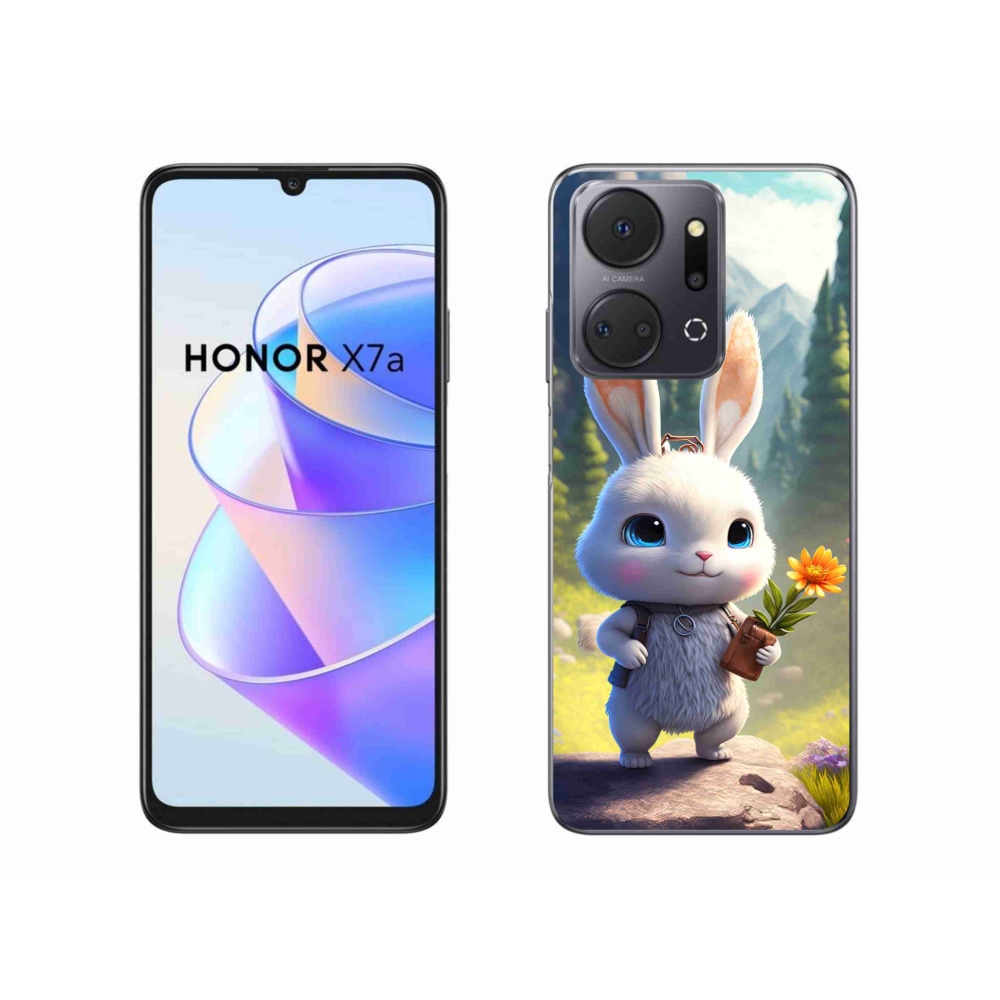 Gelový kryt mmCase na Honor X7a - roztomilý králíček