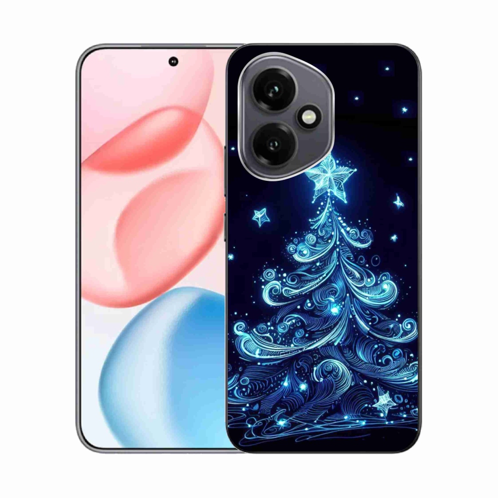 Gelový kryt mmCase na Honor 400 - neonový vánoční stromek 4