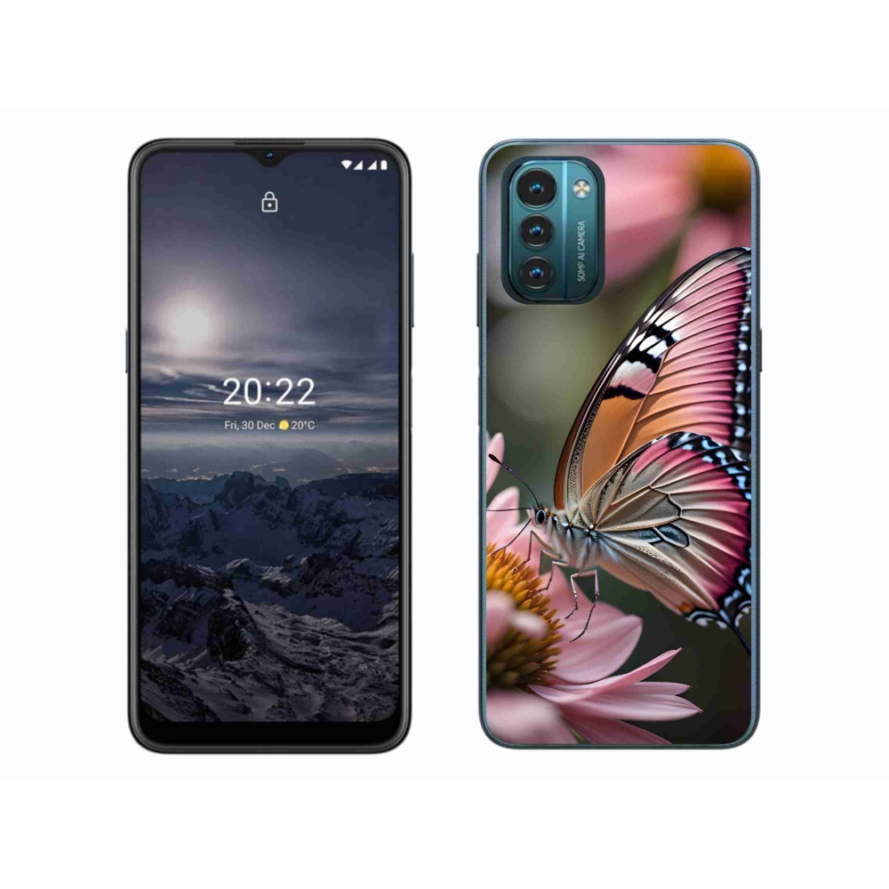 Gelový kryt mmCase na Nokia G11/G21 - barevný motýl