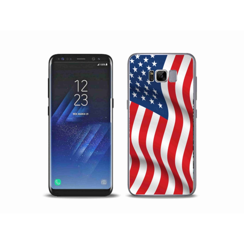 Gelový kryt mmCase na mobil Samsung Galaxy S8 Plus - USA vlajka