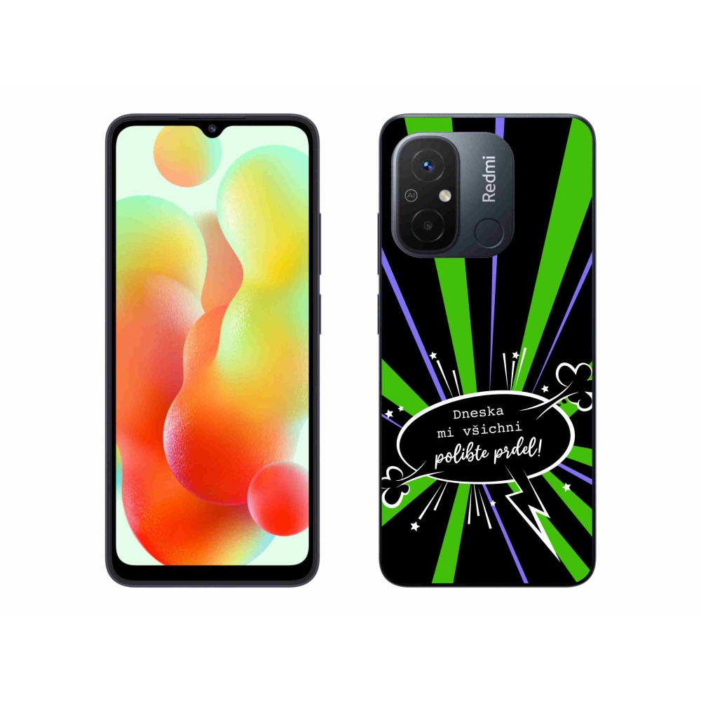 Gelový kryt mmCase na Xiaomi Redmi 12C - vtipný text 15 černé pozadí