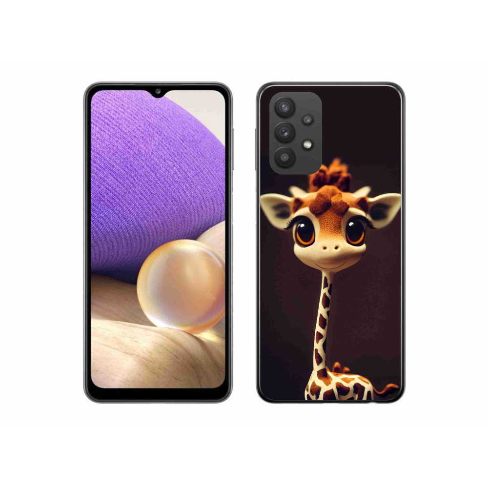 Gelový kryt mmCase na Samsung Galaxy A32 5G - malá žirafa