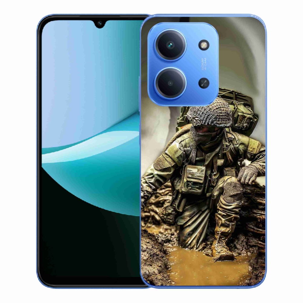 Gelový kryt mmCase na Xiaomi Redmi 15C 4G/5G (173mm) - voják