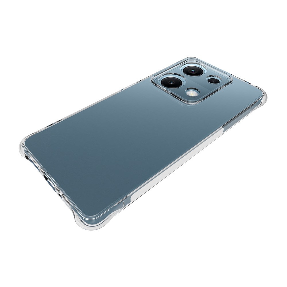 Průhledný gelový obal s vyztuženými rohy na Xiaomi Redmi Note 14S