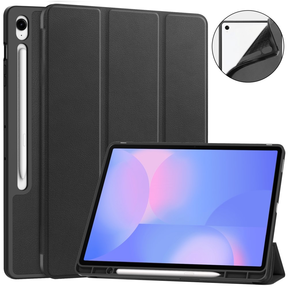 Casy chytré zavírací pouzdro na Samsung Galaxy Tab S10 FE+ - černé