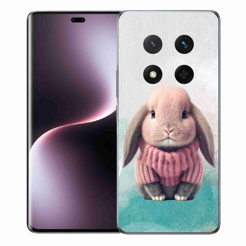 Gelový kryt mmCase na Honor Magic 7 Lite 5G - králíček ve svetru