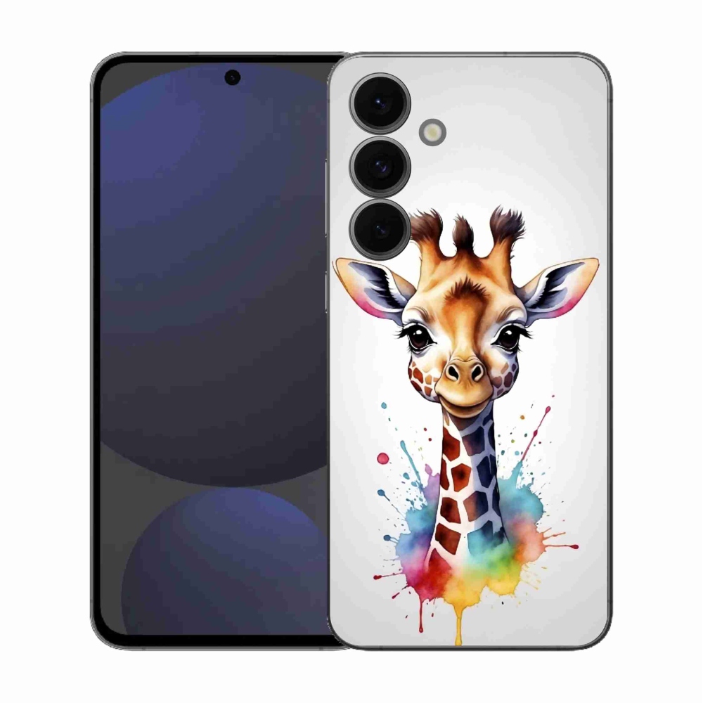 Gelový kryt mmCase na Samsung Galaxy S25 FE - žirafa 1