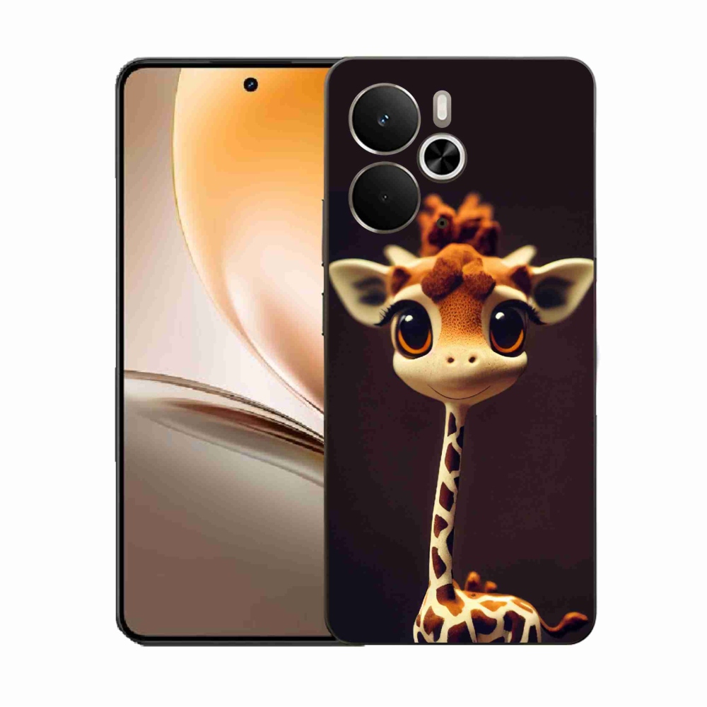 Gelový kryt mmCase na Realme 14 5G - malá žirafa
