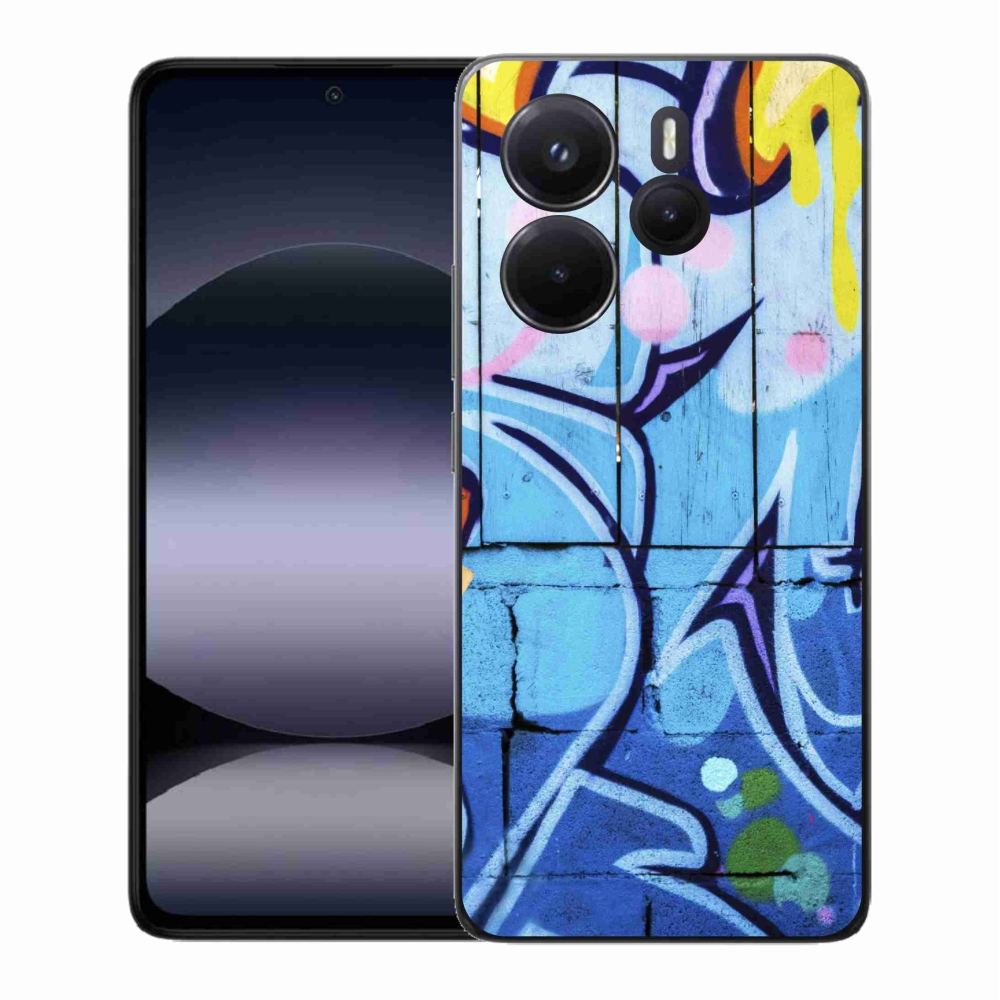 Gelový kryt mmCase na Xiaomi Redmi Note 14 - graffiti