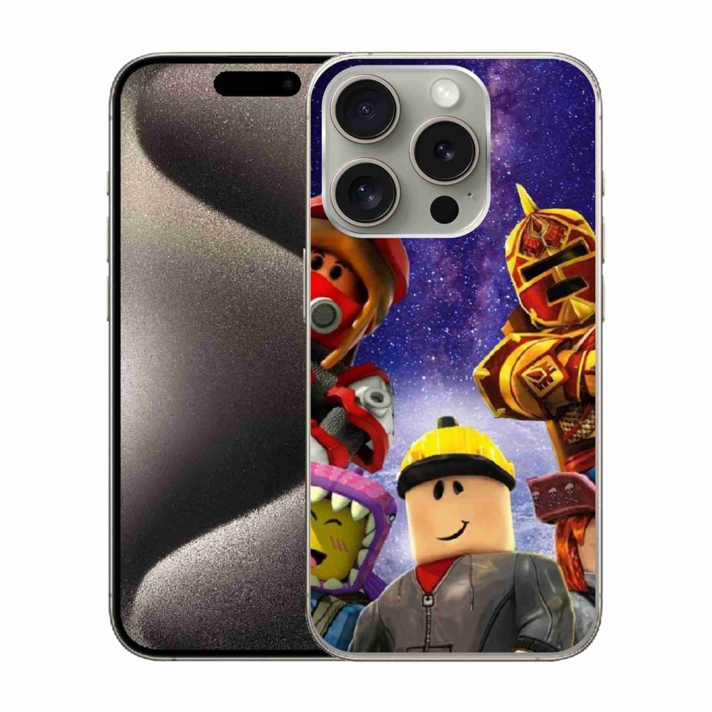 Gelový kryt mmCase na iPhone 15 Pro - roblox 3