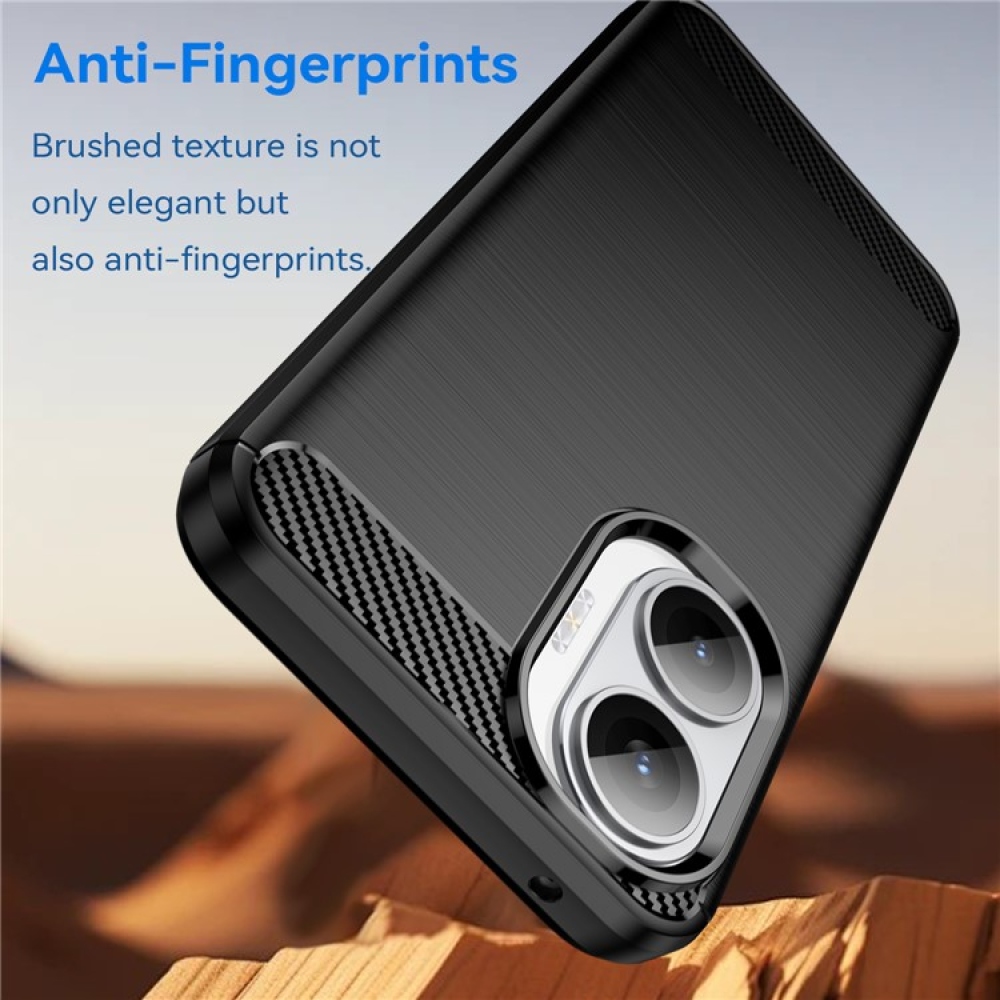 Carbon odolný gelový obal na Xiaomi Poco F7 5G - černý