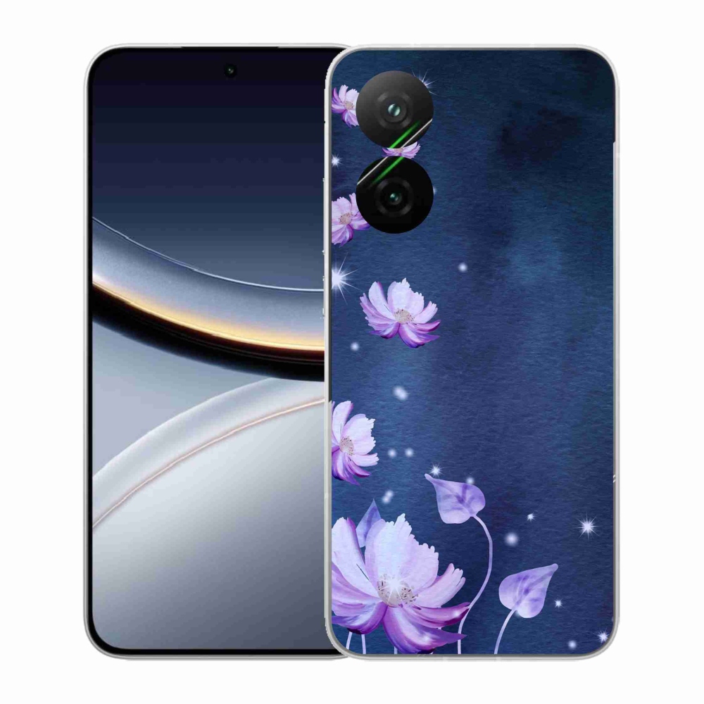 Gelový kryt mmCase na Xiaomi Poco F7 5G - padající květy