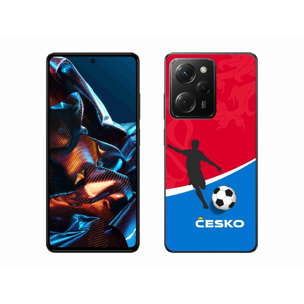 Gelový kryt mmCase na Xiaomi Poco X5 Pro 5G - fotbal Česko
