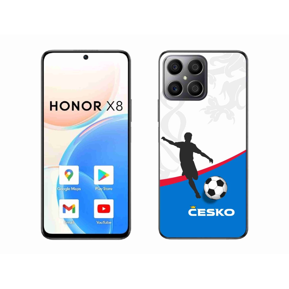Gelový kryt mmCase na Honor X8 4G - fotbal Česko 1