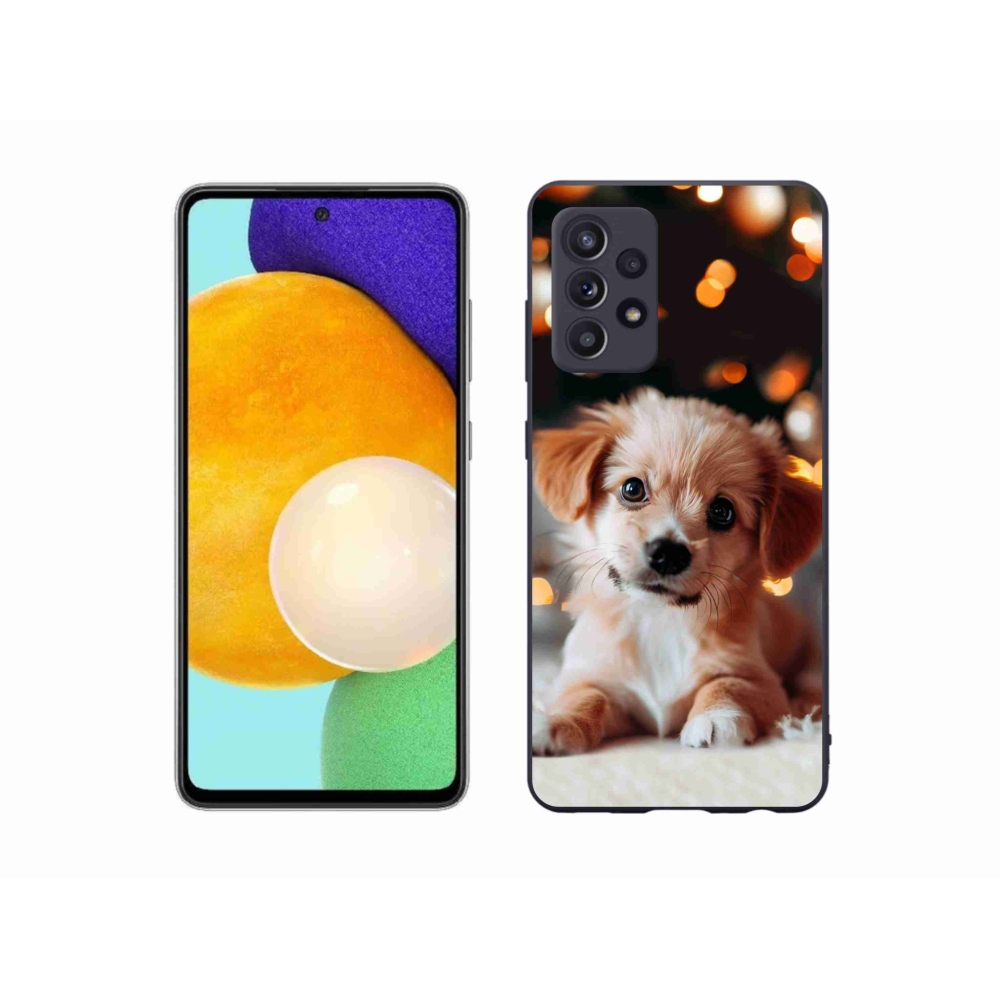 Gelový kryt mmCase na Samsung Galaxy A52s 5G - štěňátko
