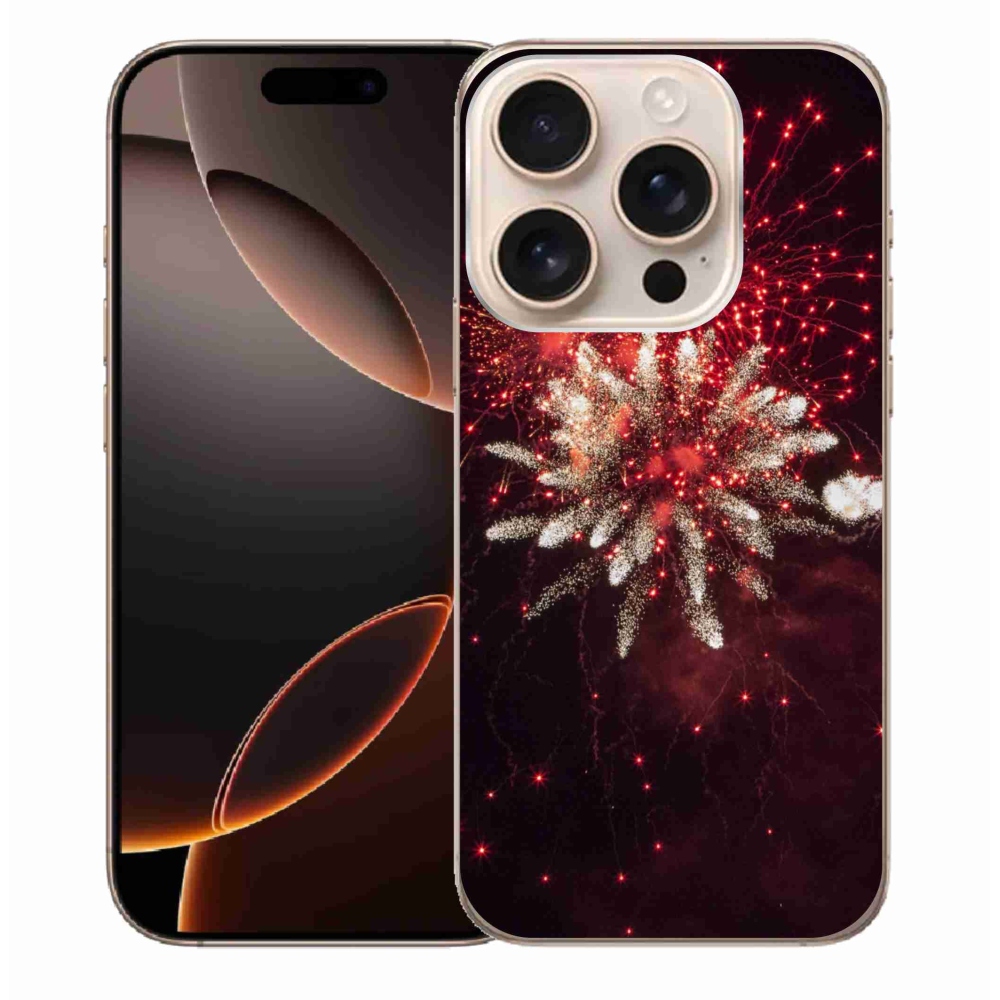 Gelový kryt mmCase na iPhone 16 Pro Max - ohňostroj