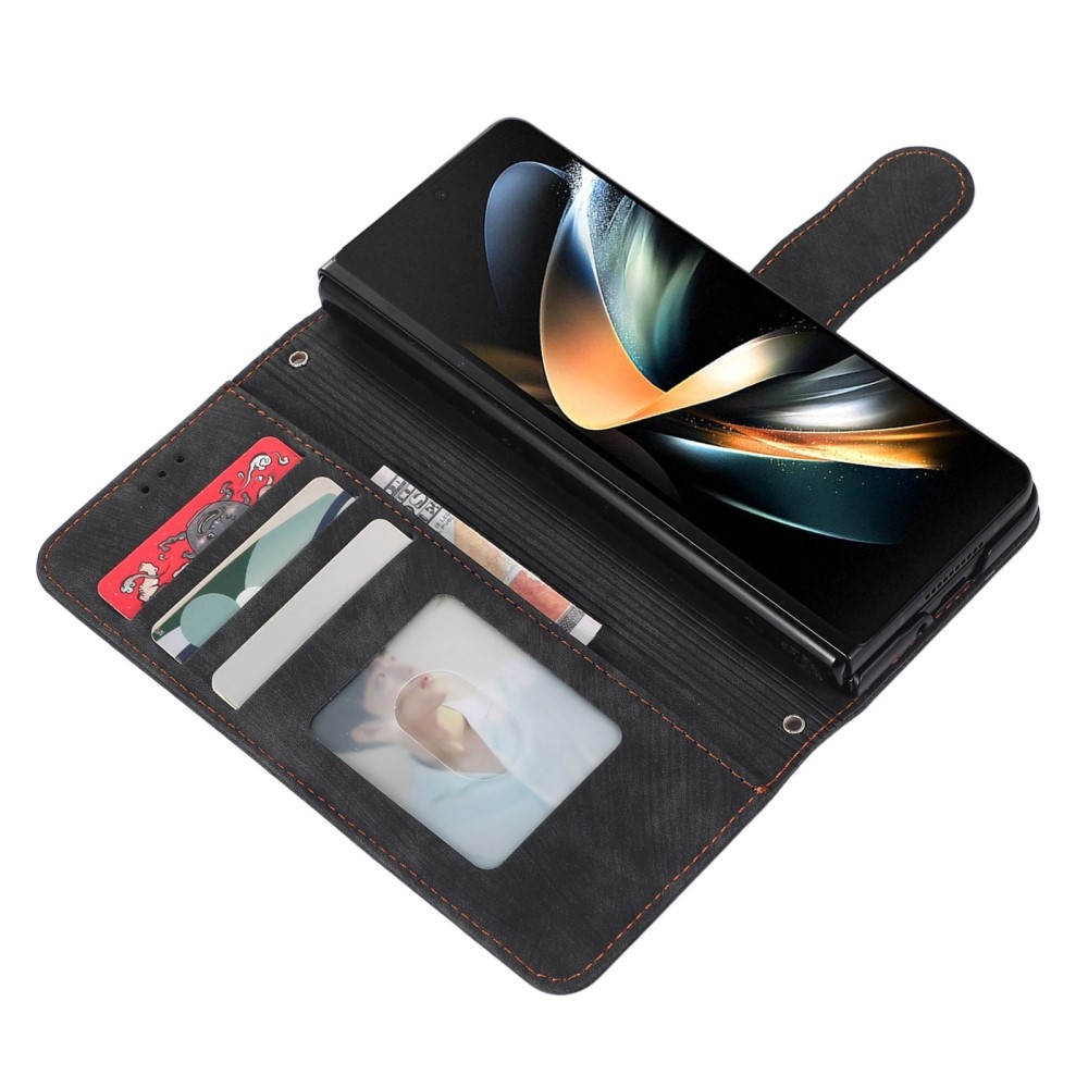 Wallet knížkové pouzdro na Samsung Galaxy Z Fold5 5G - černé