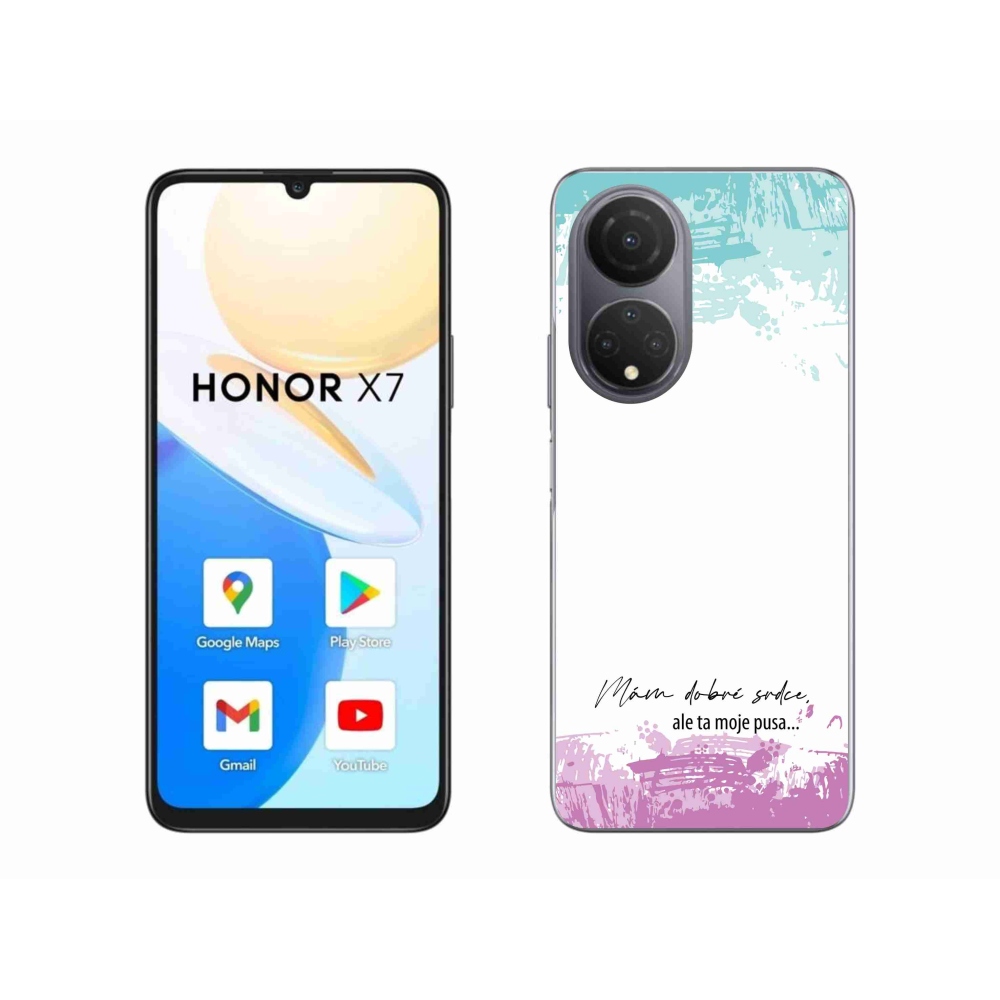 Gelový kryt mmCase na Honor X7 - vtipný text 3 bílé pozadí