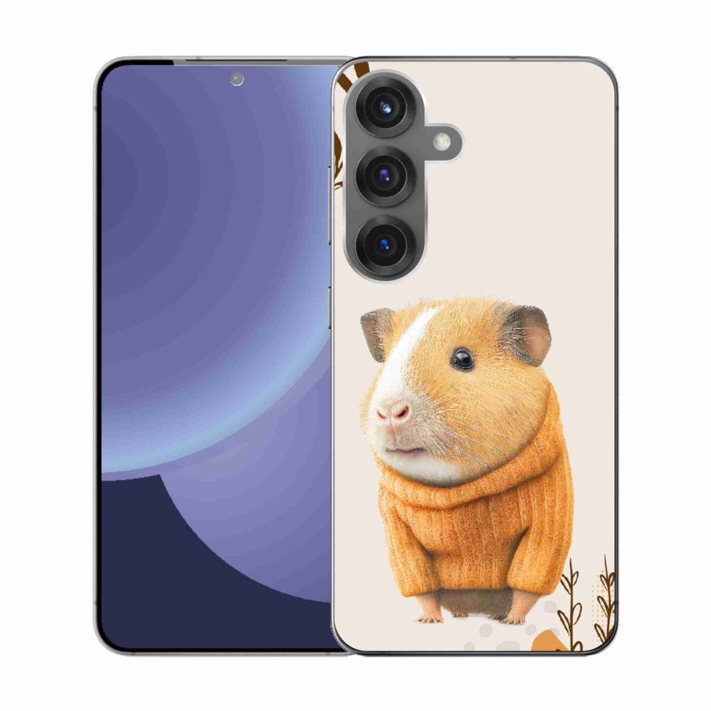 Gelový kryt mmCase na Samsung Galaxy S25 - morče ve svetru