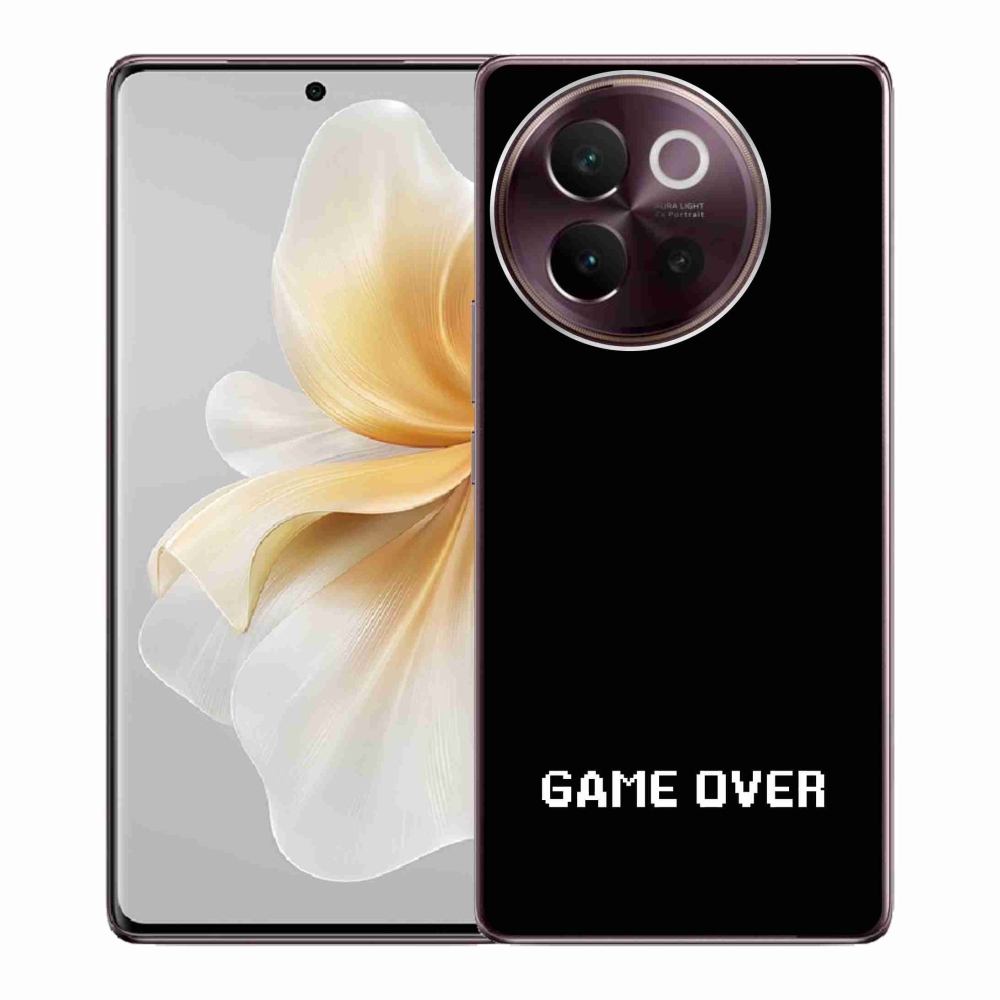 Gelový kryt mmCase na Vivo V40 Lite 5G - game over černé pozadí
