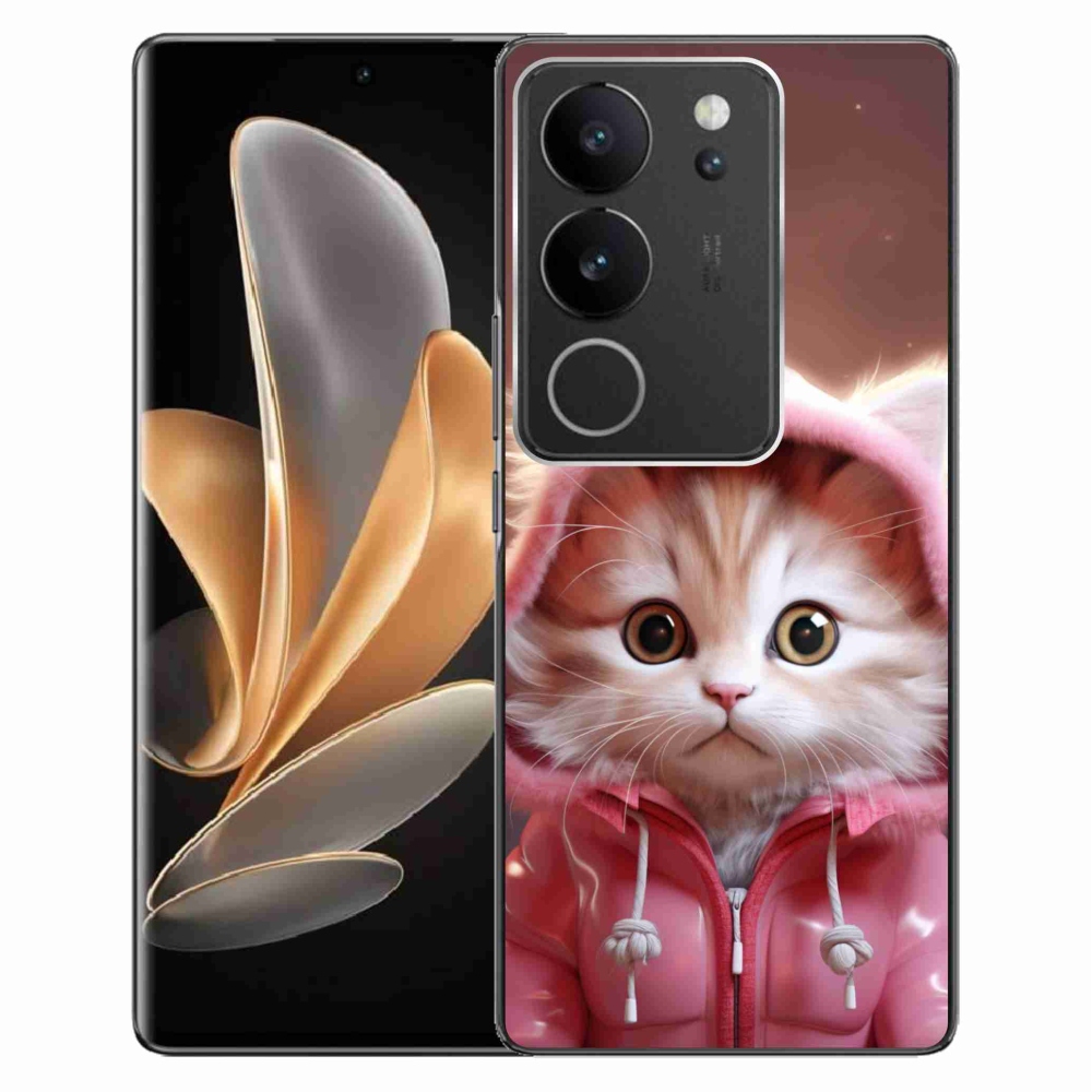 Gelový kryt mmCase na Vivo V29 5G - roztomilé kotě 3