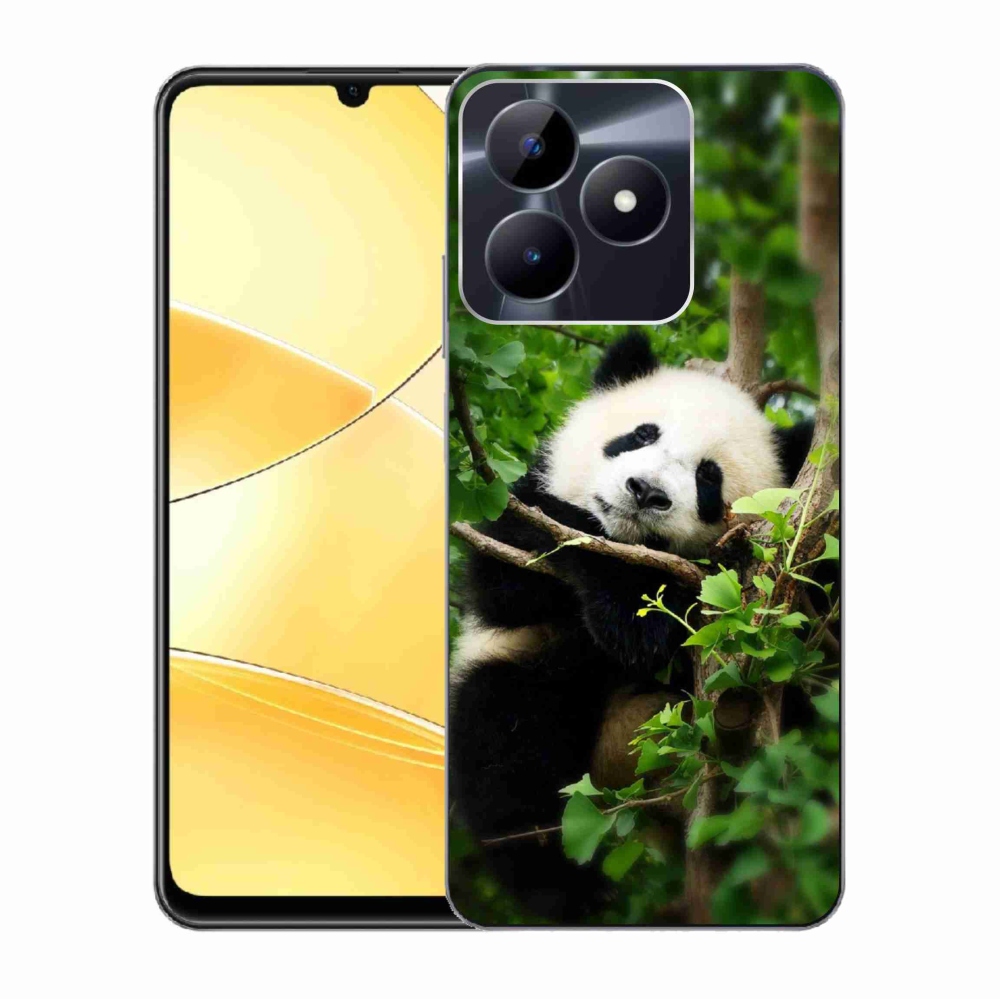 Gelový kryt mmCase na Realme C51/C53 - panda