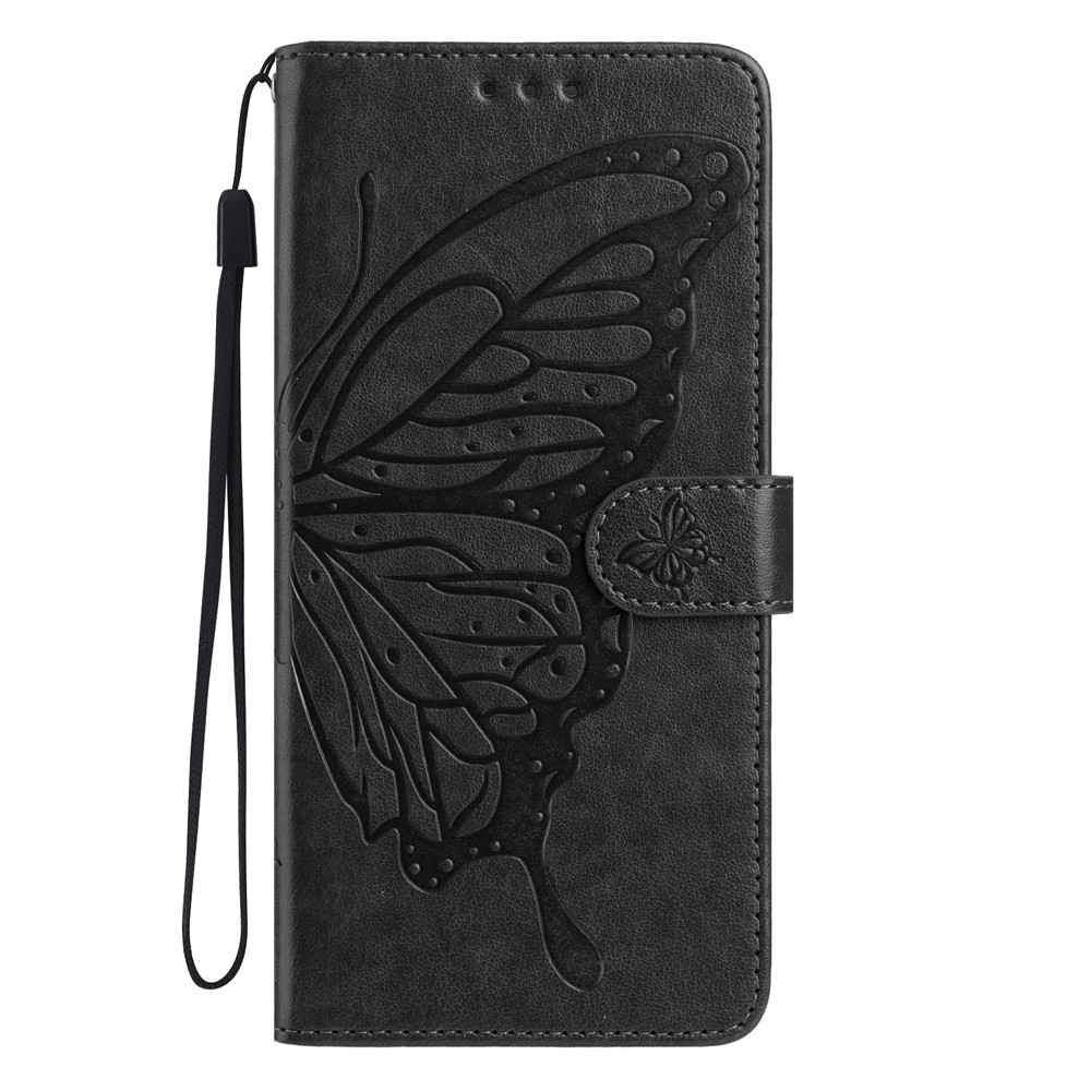 Floral Butterfly knížkové pouzdro na Xiaomi 15T - černé
