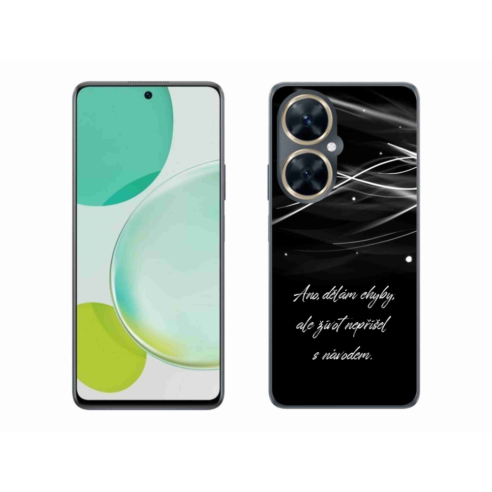 Gelový kryt mmCase na Huawei Nova 11i - citát černé pozadí